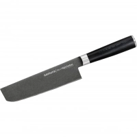 Кухонный нож накири Samura Mo-V Stonewash 167 мм, сталь AUS-8, рукоять G10 купить в Химках